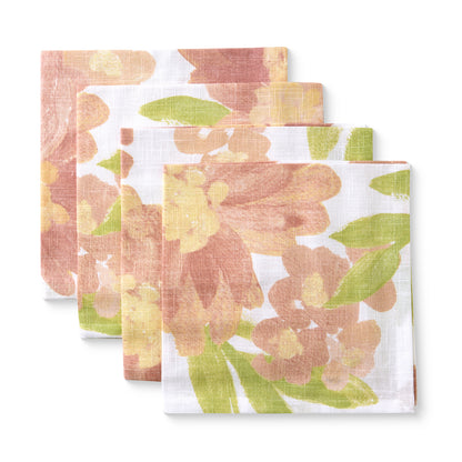 Set/4 Rosie Large Floral Napkins 45X45CM