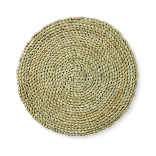 Set/4 Braided Green Placemat 33cm