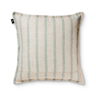 Rye Spruce Stripe Linen Blend Cushion