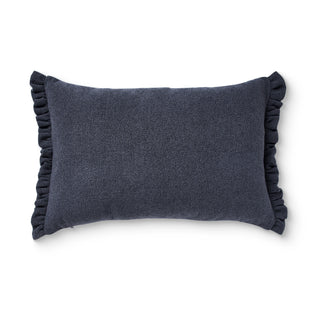 Willa Navy Frill Cushion 40x60cm