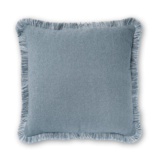 Margot Soft Blue Fringe Cushion