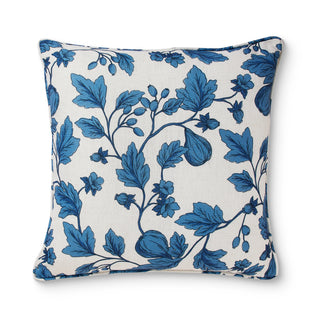 Morgan Dark Blue Linen Blend Cushion 50cm x 50cm