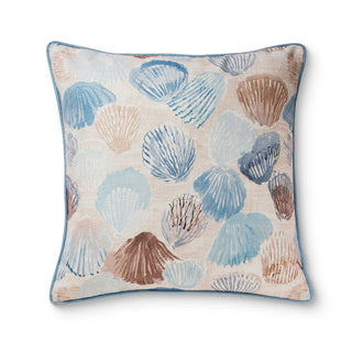 Rockpool Blue Cushion Linen Blend  50cm