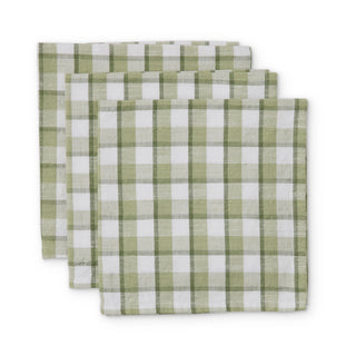 Maldon Green Check Napkin Set 4