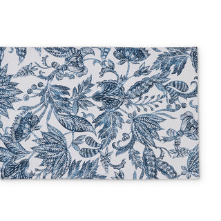 Handblock Print Samara Dark Blue Table Cotton Runner