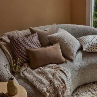 Clara Beige/Cream Textured Throw 160x200cm