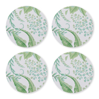 Fern Round Hard Coaster Set 4