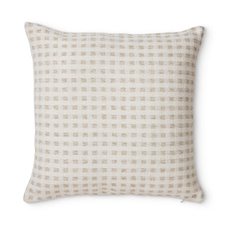 Checkers Cream/Beige Cushion 50cmx50cm