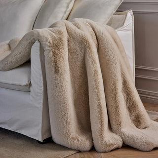 Arctic Cream Luxe Faux Throw 130x150cm