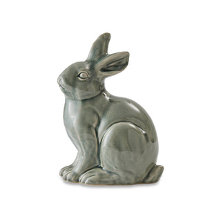 Bunny Sage Green Sitting Ceramic Figurine Decor 16.5X12X23CM