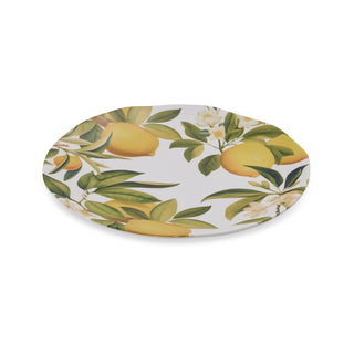 Set/4 Melamine Citrus Grove Lemon Melamine Large Plates 26cm
