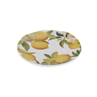 Set/4 Melamine Citrus Grove Lemon Melamine Small Plates 21cm