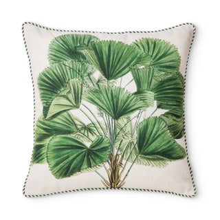 Bahama Green Linen Blend Cushion 50cm x 50cm