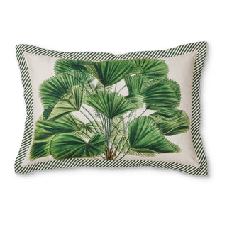 Bahama Green Linen Blend Cushion 40x60cm