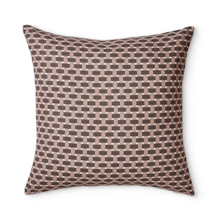 Gracie Check Coffee Cushion 50cmx50cm