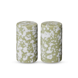 Speckle Green/White Salt & Pepper Shaker Set