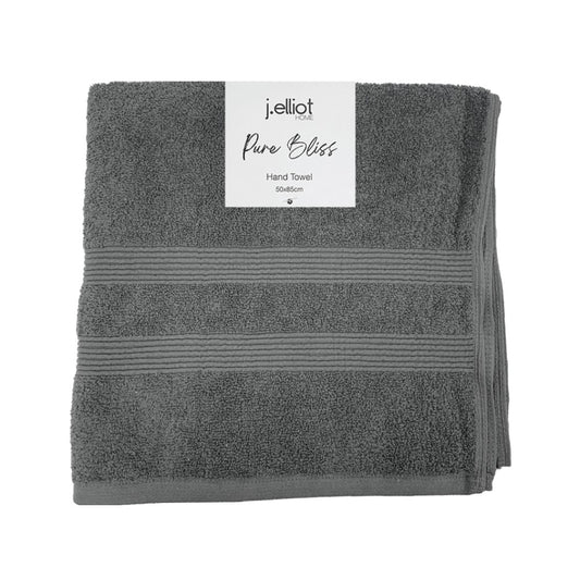 J.Elliot 2 pack Terry Bliss Bath Towels in charcoal