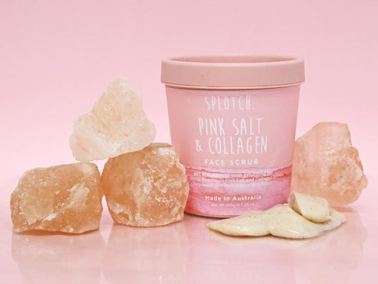 Organik Botanik Splotch Face Scrub Tub With Pink Salt & Collagen