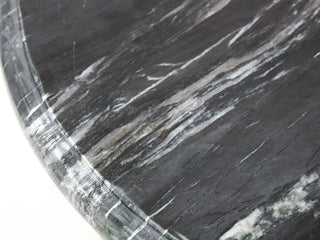 Balzac Marble And Wood Side Table Black