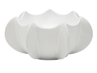 Cove Sculptural Ceramic Decor Bowl Off White 30X14CM