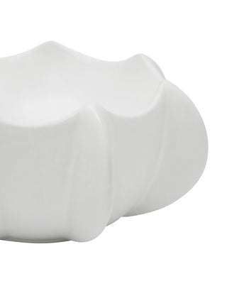Cove Sculptural Ceramic Decor Bowl Off White 30X14CM