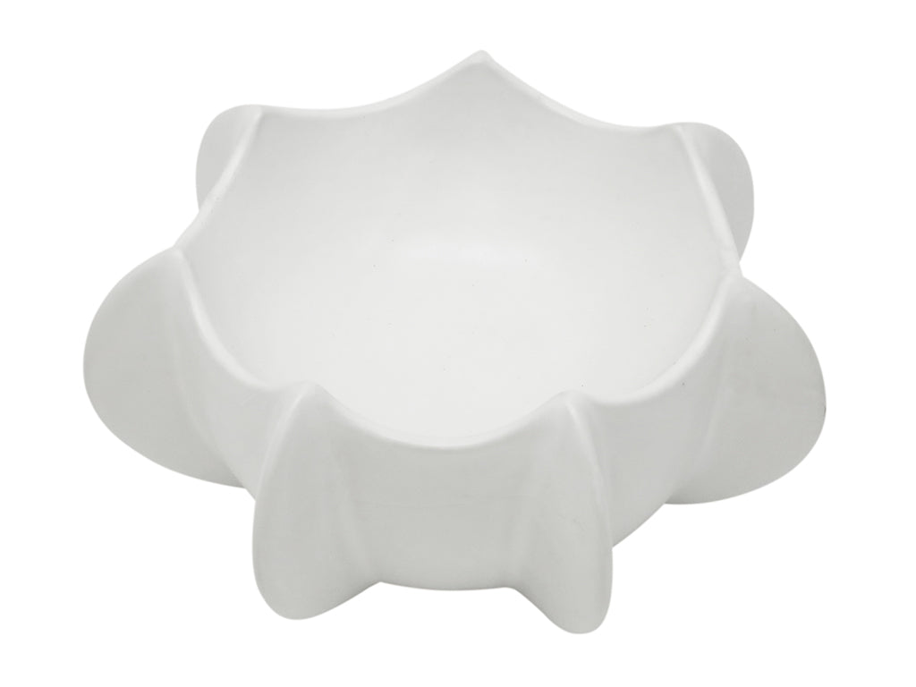 Cove Sculptural Ceramic Decor Bowl Off White 30X14CM