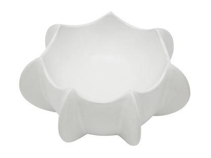 Cove Sculptural Ceramic Decor Bowl Off White 30X14CM