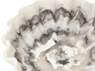 Rylee Resin Decor Bowl Black & White 30X12CM