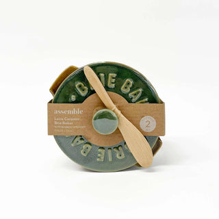 Olive Loire Cer Brie Baker 13.5x16x7.5cm Olive