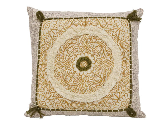 Mandala embroidered cushion multi colour 45X45CM