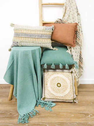 Mandala Embroidered Cushion Multi Colour 45X45CM