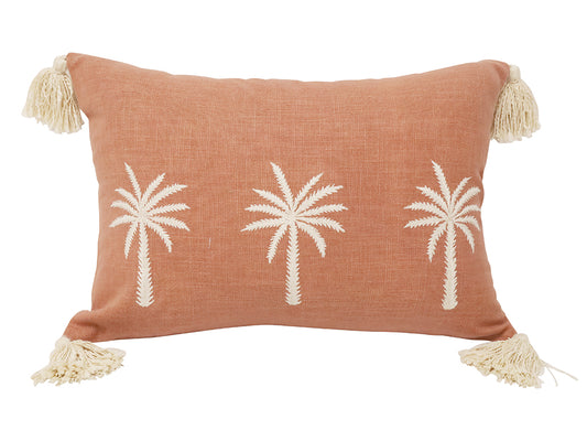 Sunset Palms Dusty Pink Cushion 35x50cm