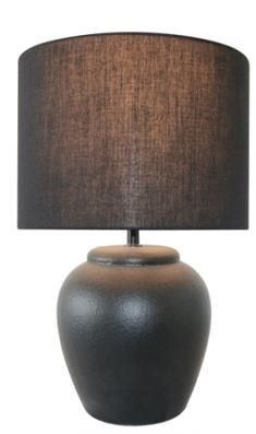 Belle ceramic lamp in black