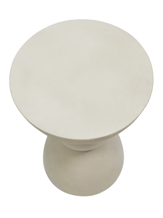 Stoneleigh & Roberson Sultan White Cement Rendered Side Table