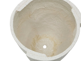 S/3 Tracy MGO Garden Pots Planters Textured Off White