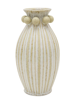 Admire Ceramic Vase White & Natural Tall 22X42CM