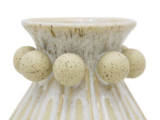 Admire Ceramic Vase White & Natural Tall 22X42CM