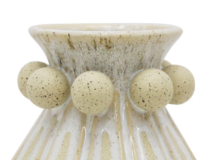 Admire Ceramic Vase White & Natural Tall 22X42CM