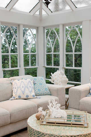 Anemone Coral Resin Sculpture - White