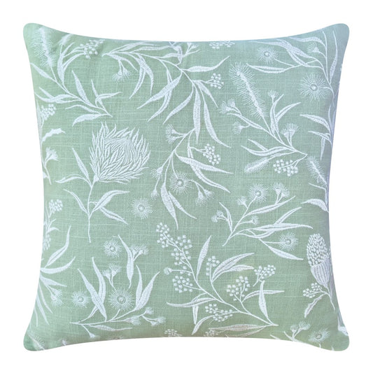 J.Elliot Bindi Mint & Ivory Floral Cushion 50x50cm