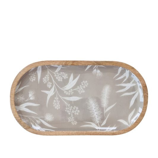 J.Elliot Bindi oval serving tray grey beige