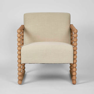 Bobbin Oak Armchair Natural Linen