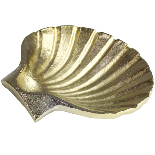 Brass shell trinket dish