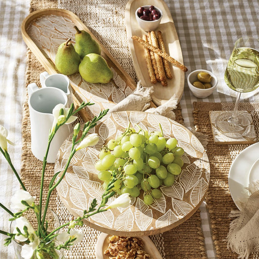 J.Elliot Brooks serving tray whitewash large