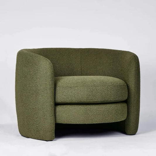 Cora ArmChair Olive Boucle