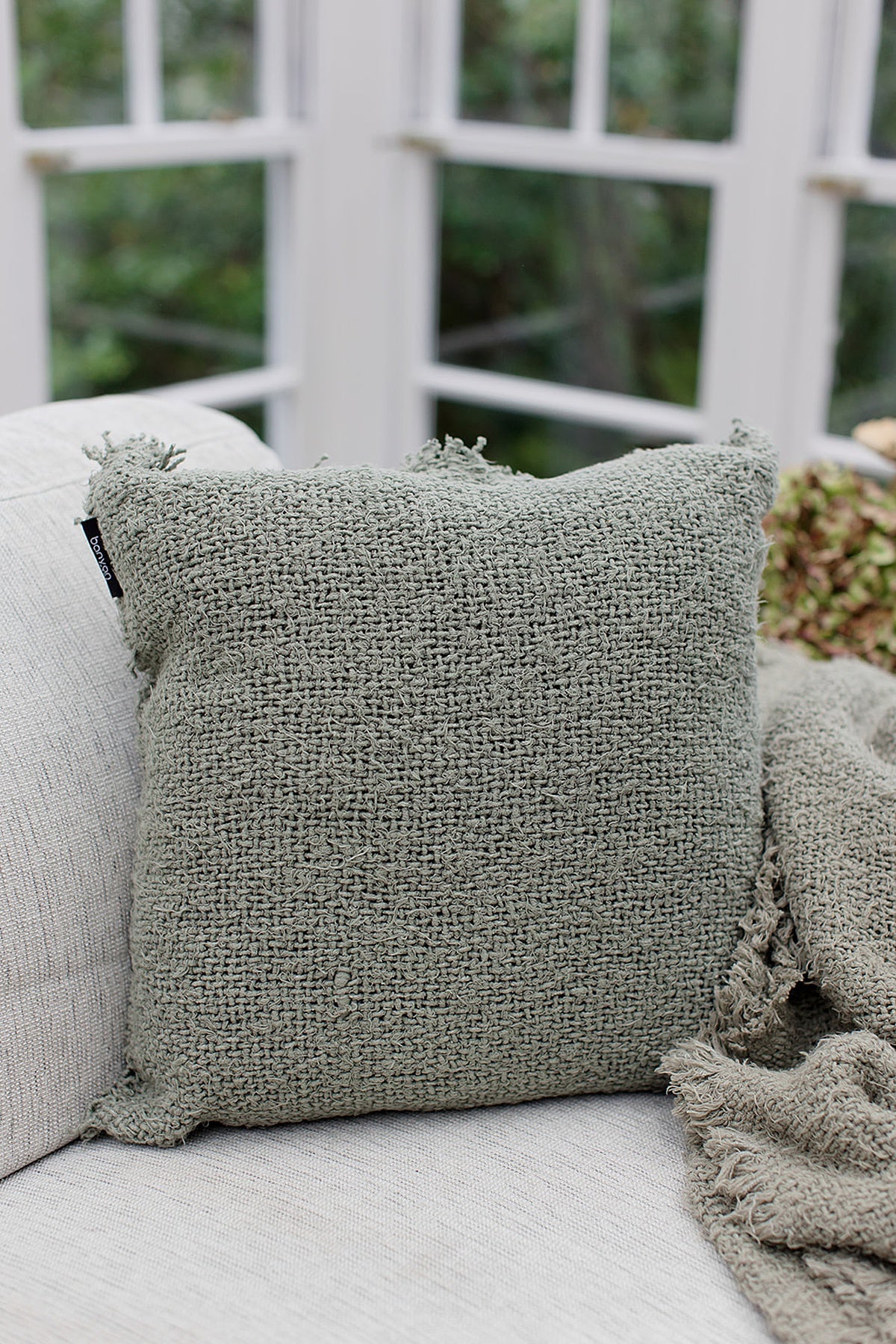 Sage Cove Vintage Cotton Cushion 45X45CM