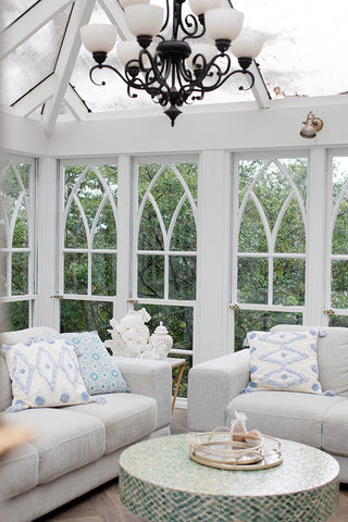 Flower Circle Bohemian Cushion 50x50cm