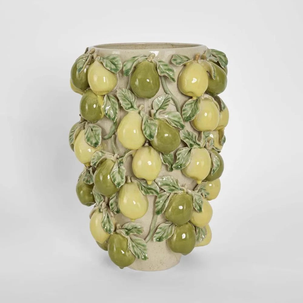 Pear Tall Vase Green & Yellow ETA 24/03/2026