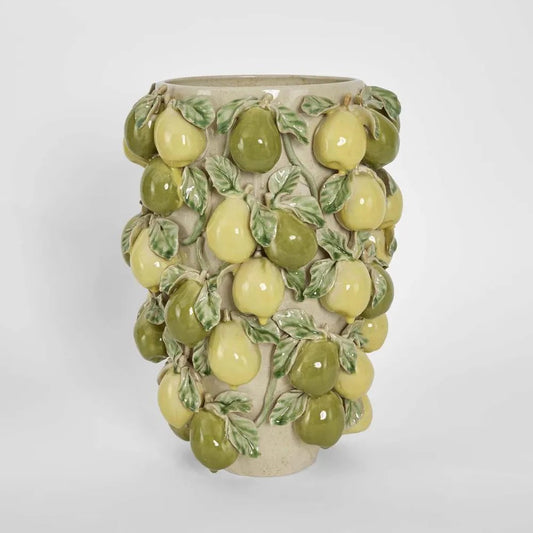 Pear Tall Vase Green & Yellow ETA 24/03/2026