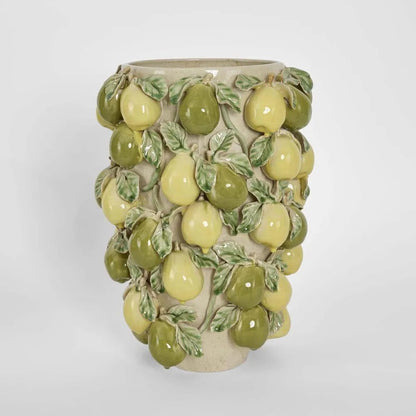 Pear Tall Vase Green & Yellow ETA 24/03/2026